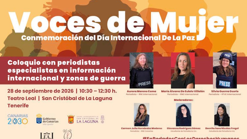 Voces en Mujer. La Laguna, Ciudad de Paz. Día Internacional de La Paz.