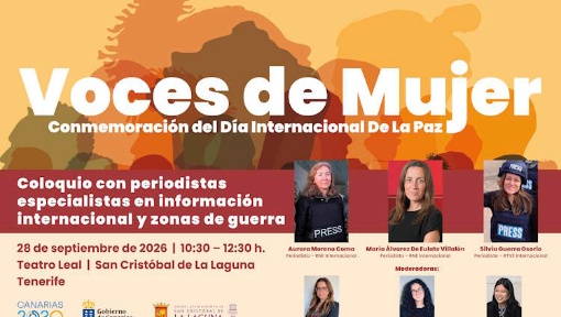 Voces en Mujer. La Laguna, Ciudad de Paz. Día Internacional de La Paz.
